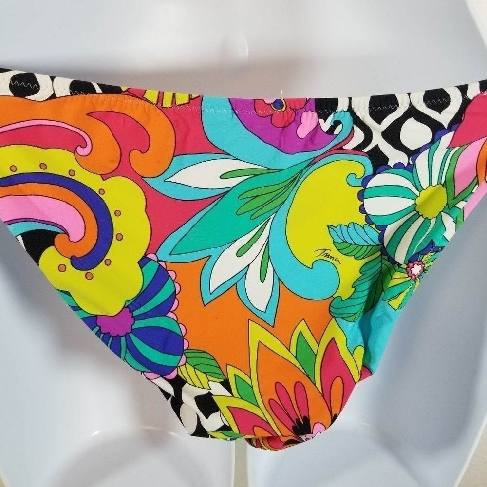 Trina Turk balboa neon floral bikini swim bottoms - Picture 7 of 12
